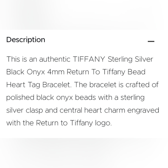 Tiffany's black onyx bracelet - Picture 2 of 2